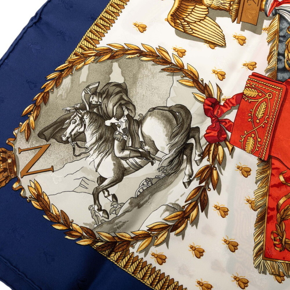 HERMES Authentic Black Silk Scarf - Picture 4 of 9
